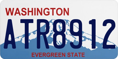 WA license plate ATR8912