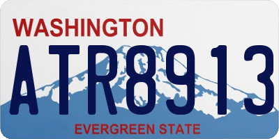 WA license plate ATR8913