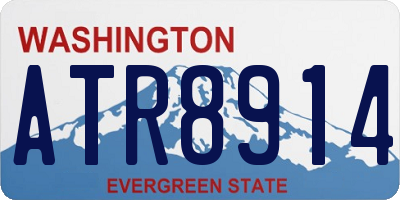 WA license plate ATR8914