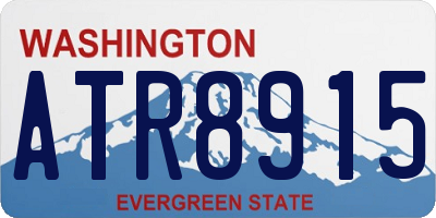 WA license plate ATR8915