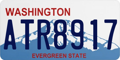 WA license plate ATR8917