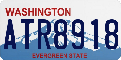WA license plate ATR8918