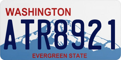 WA license plate ATR8921