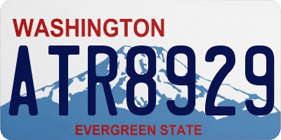 WA license plate ATR8929