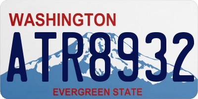 WA license plate ATR8932