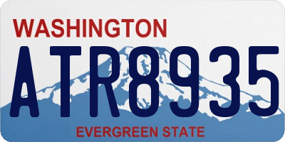 WA license plate ATR8935