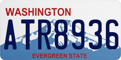 WA license plate ATR8936