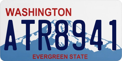 WA license plate ATR8941