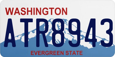WA license plate ATR8943