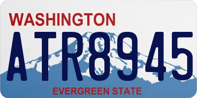 WA license plate ATR8945