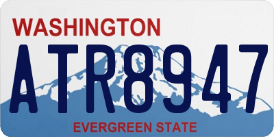 WA license plate ATR8947
