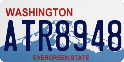 WA license plate ATR8948