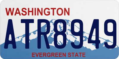 WA license plate ATR8949