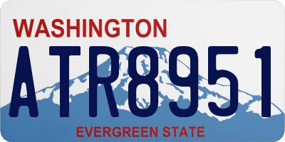 WA license plate ATR8951