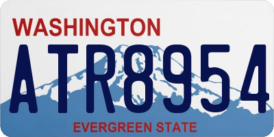 WA license plate ATR8954