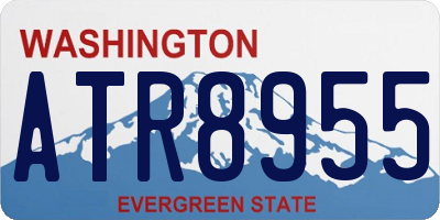 WA license plate ATR8955