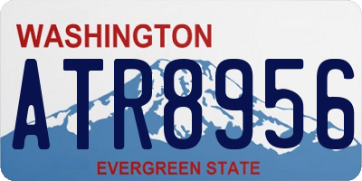 WA license plate ATR8956