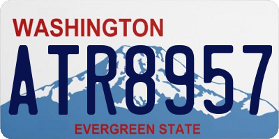 WA license plate ATR8957