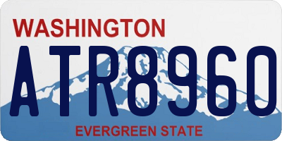 WA license plate ATR8960
