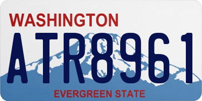 WA license plate ATR8961