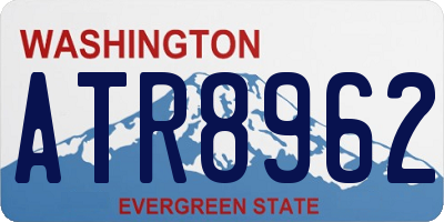 WA license plate ATR8962