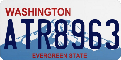 WA license plate ATR8963