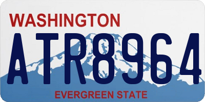 WA license plate ATR8964