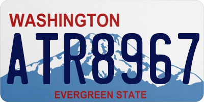 WA license plate ATR8967