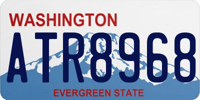 WA license plate ATR8968