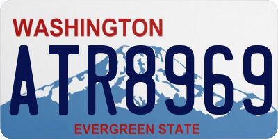WA license plate ATR8969