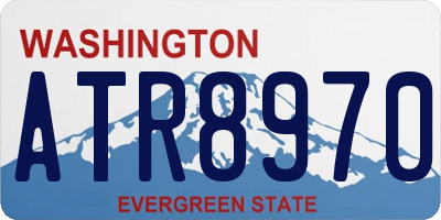 WA license plate ATR8970