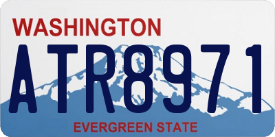 WA license plate ATR8971
