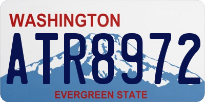 WA license plate ATR8972