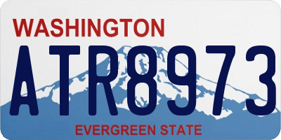 WA license plate ATR8973
