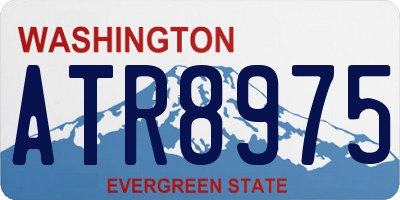 WA license plate ATR8975