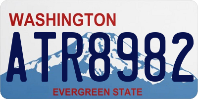 WA license plate ATR8982