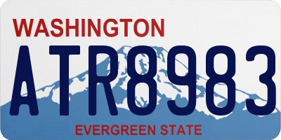 WA license plate ATR8983