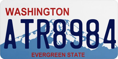 WA license plate ATR8984