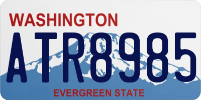 WA license plate ATR8985