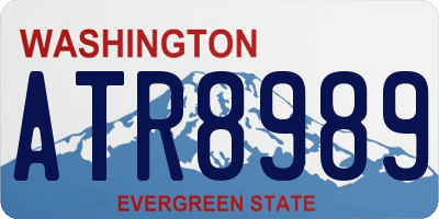 WA license plate ATR8989