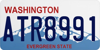 WA license plate ATR8991