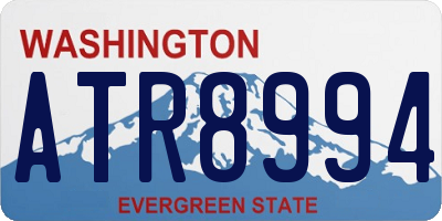 WA license plate ATR8994