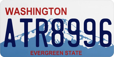 WA license plate ATR8996