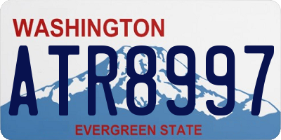 WA license plate ATR8997