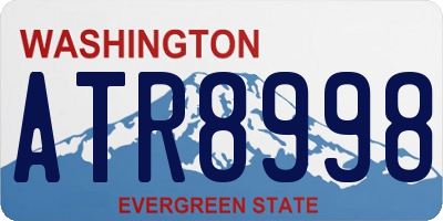 WA license plate ATR8998