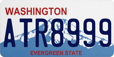 WA license plate ATR8999