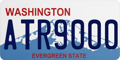 WA license plate ATR9000