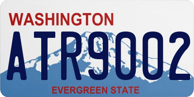 WA license plate ATR9002