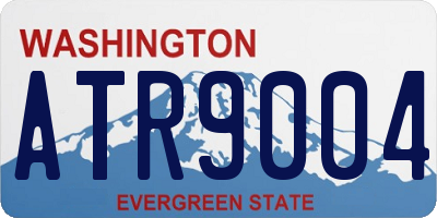 WA license plate ATR9004