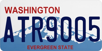 WA license plate ATR9005